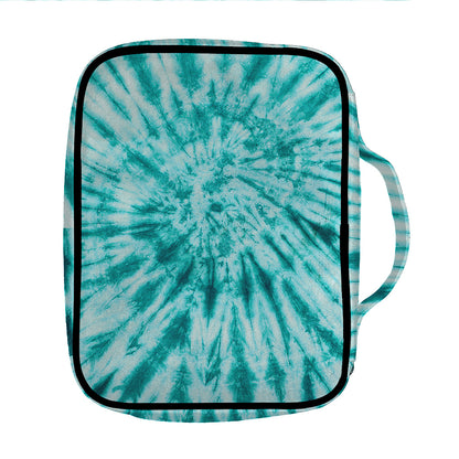 Turquoise Tie Dye Print Front Pocket Bible Bag
