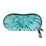Turquoise Tie Dye Print Glasses Case
