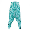 Turquoise Tie Dye Print Hammer Pants