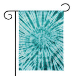 Turquoise Tie Dye Print House Flag