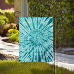 Turquoise Tie Dye Print House Flag