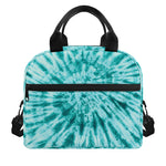 Turquoise Tie Dye Print Insulated Lunch Bag