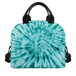 Turquoise Tie Dye Print Insulated Lunch Bag