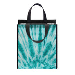 Turquoise Tie Dye Print Insulated Lunch Tote