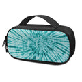 Turquoise Tie Dye Print Portable Cooler Travel Case