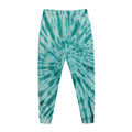 Turquoise Tie Dye Print Jogger Pants