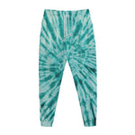 Turquoise Tie Dye Print Jogger Pants