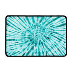 Turquoise Tie Dye Print Kitchen Mat