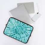 Turquoise Tie Dye Print Laptop Sleeve