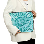 Turquoise Tie Dye Print Laptop Sleeve