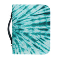 Turquoise Tie Dye Print Leather Bible Cover
