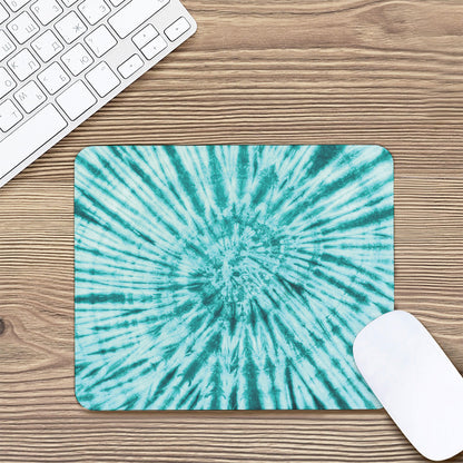 Turquoise Tie Dye Print Mouse Pad