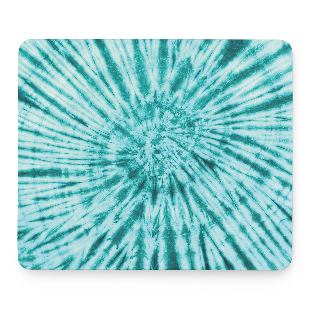 Turquoise Tie Dye Print Mouse Pad