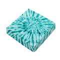 Turquoise Tie Dye Print Outdoor Seat Cushion Cover
