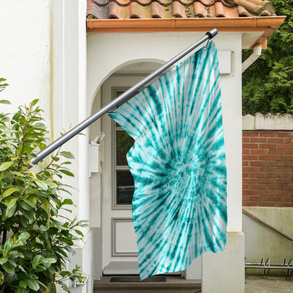 Turquoise Tie Dye Print Polyester Flag
