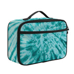 Turquoise Tie Dye Print Portable Lunch Bag