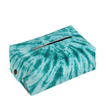 Turquoise Tie Dye Print Rectangle Tissue Box Cover