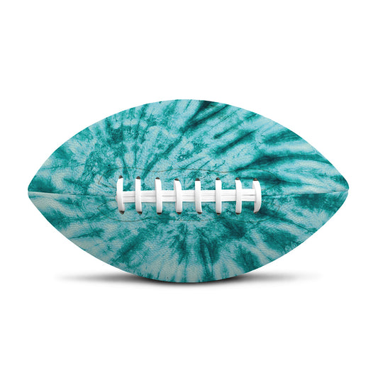 Turquoise Tie Dye Print Rugby Ball