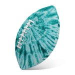 Turquoise Tie Dye Print Rugby Ball