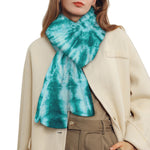 Turquoise Tie Dye Print Scarf