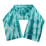 Turquoise Tie Dye Print Scarf