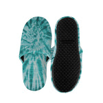 Turquoise Tie Dye Print Slippers