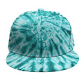 Turquoise Tie Dye Print Snapback Cap