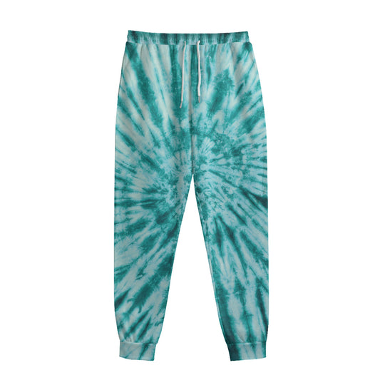Turquoise Tie Dye Print Sweatpants