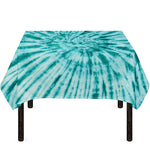 Turquoise Tie Dye Print Tablecloth