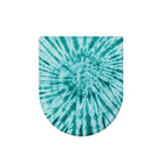 Turquoise Tie Dye Print Toilet Lid Cover