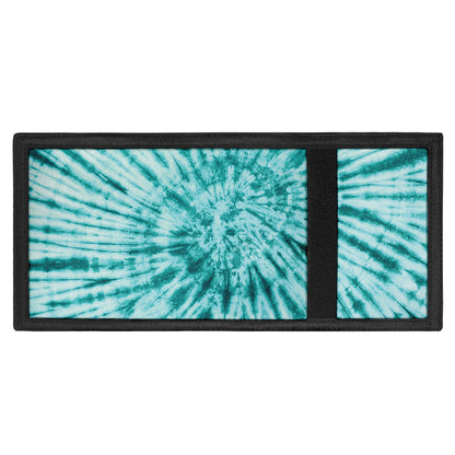 Turquoise Tie Dye Print Trifold Wallet