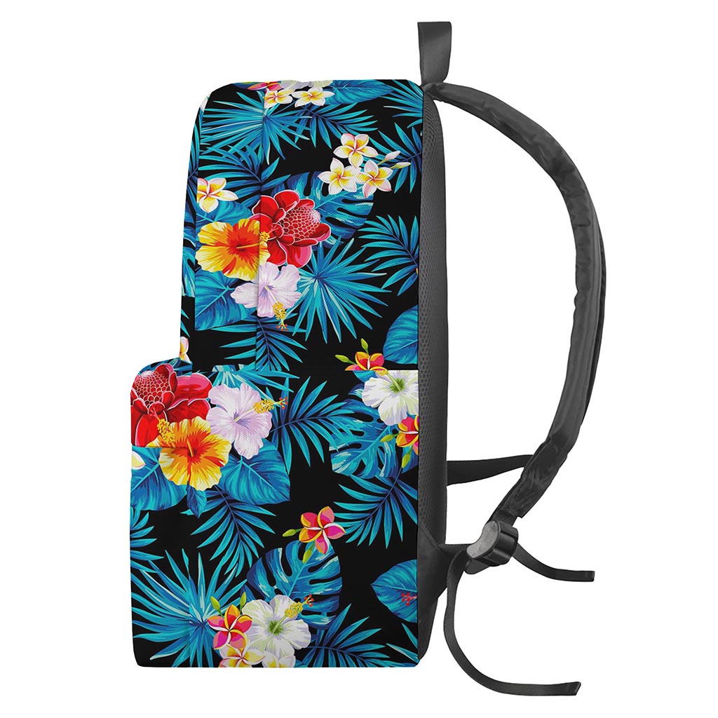 Turquoise Tropical Hawaii Pattern Print Backpack