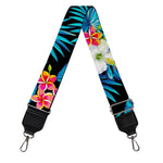 Turquoise Tropical Hawaii Pattern Print Bag Strap