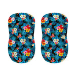 Turquoise Tropical Hawaii Pattern Print Bar Stool Covers