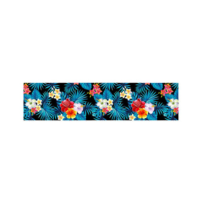 Turquoise Tropical Hawaii Pattern Print Bed Runner
