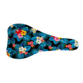 Turquoise Tropical Hawaii Pattern Print Bicycle Seat Cover