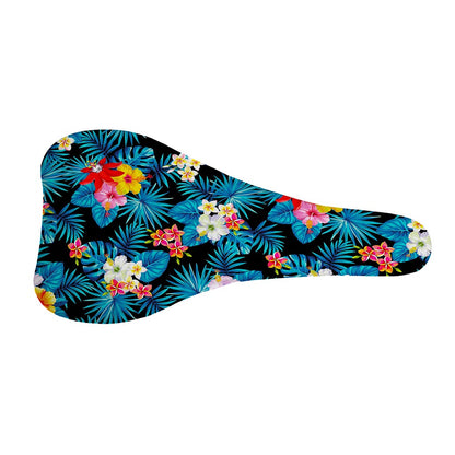 Turquoise Tropical Hawaii Pattern Print Bicycle Seat Cover