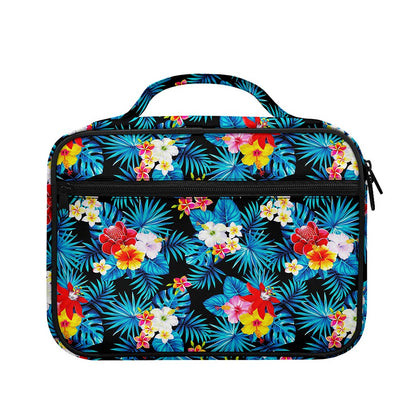 Turquoise Tropical Hawaii Pattern Print Briefcase Bible Bag