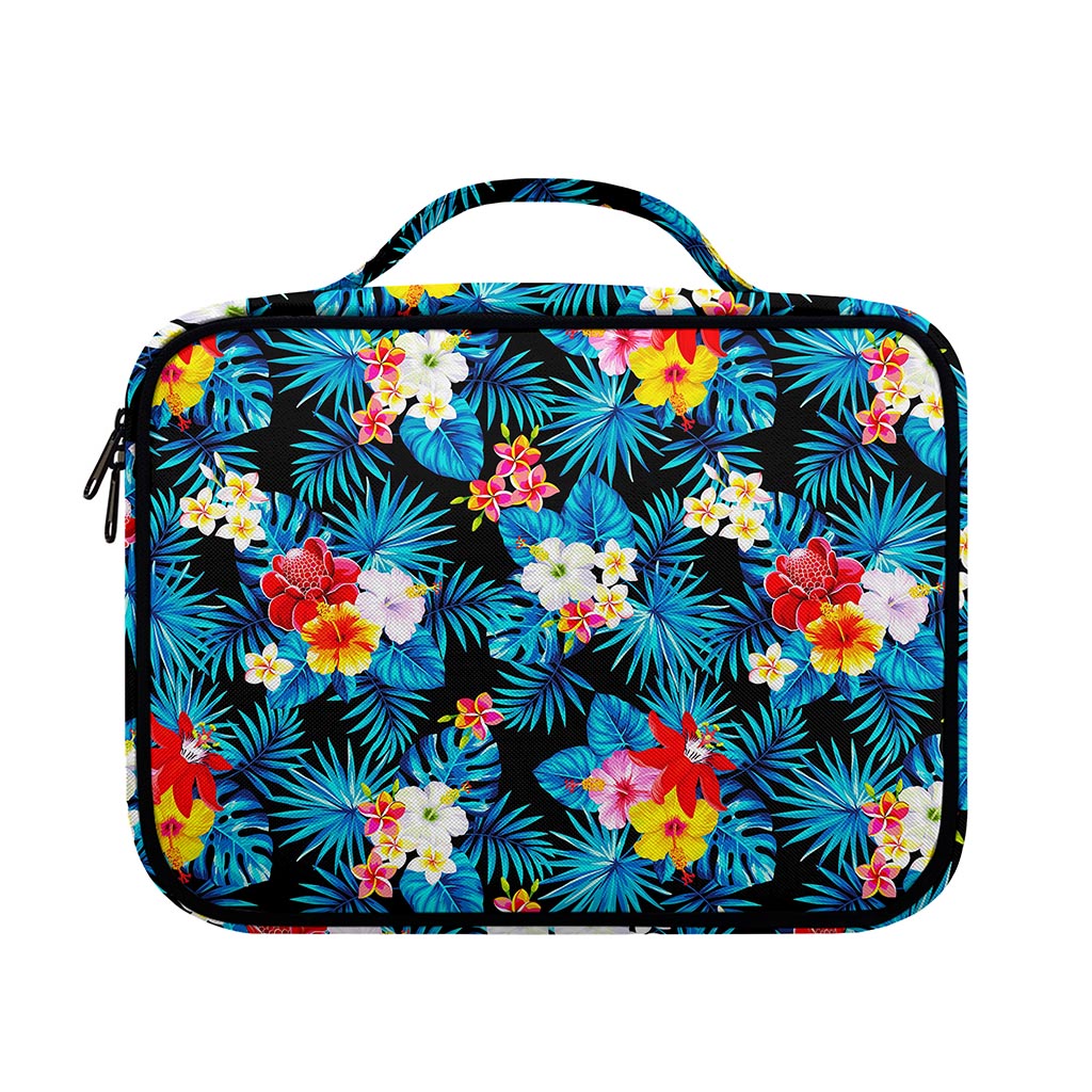Turquoise Tropical Hawaii Pattern Print Briefcase Bible Bag