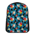 Turquoise Tropical Hawaii Pattern Print Casual Backpack