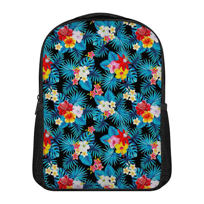 Turquoise Tropical Hawaii Pattern Print Casual Backpack