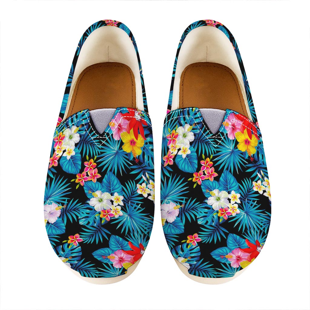 Turquoise Tropical Hawaii Pattern Print Casual Shoes