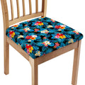 Turquoise Tropical Hawaii Pattern Print Chair Cushion Cover