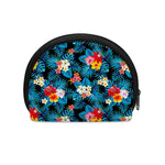 Turquoise Tropical Hawaii Pattern Print Coin Purse