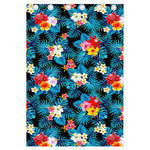 Turquoise Tropical Hawaii Pattern Print Curtain