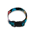 Turquoise Tropical Hawaii Pattern Print Dog Collar