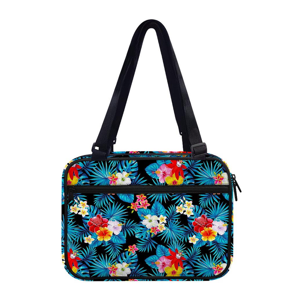 Turquoise Tropical Hawaii Pattern Print Double Strap Bible Bag