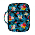 Turquoise Tropical Hawaii Pattern Print Front Pocket Bible Bag