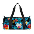 Turquoise Tropical Hawaii Pattern Print Gym Bag