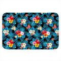 Turquoise Tropical Hawaii Pattern Print Indoor Door Mat